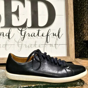 Cole Haan Grand Crosscourt II Leather Sneaker Navy Blue Mns Sz 8.5 #C26522
